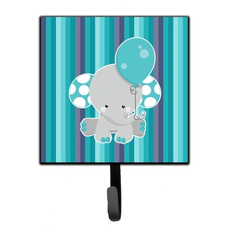 Jensendistributionservices Grey Elephant With Balloon Leash or Key Holder MI1716689
